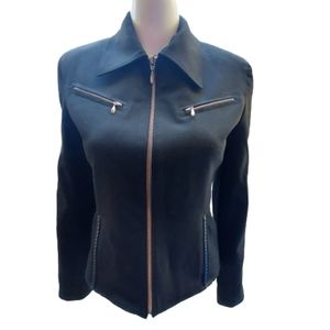 Vertigo Paris Black Faux Leather Jacket